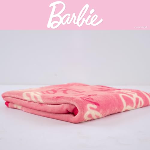 Image of Franco Barbie Kids Bedding Super Soft Cozy Silk Touch Throw, 40 in x 50 in, (Officially Licensed Product) (Pack of 6)