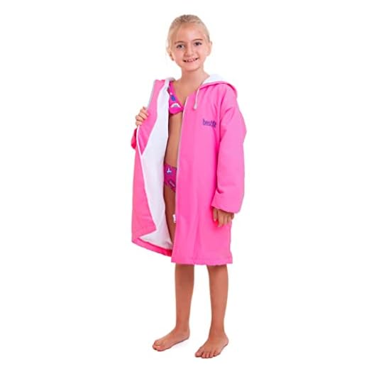 Roupão de Natação Infantil Best Fit Pink