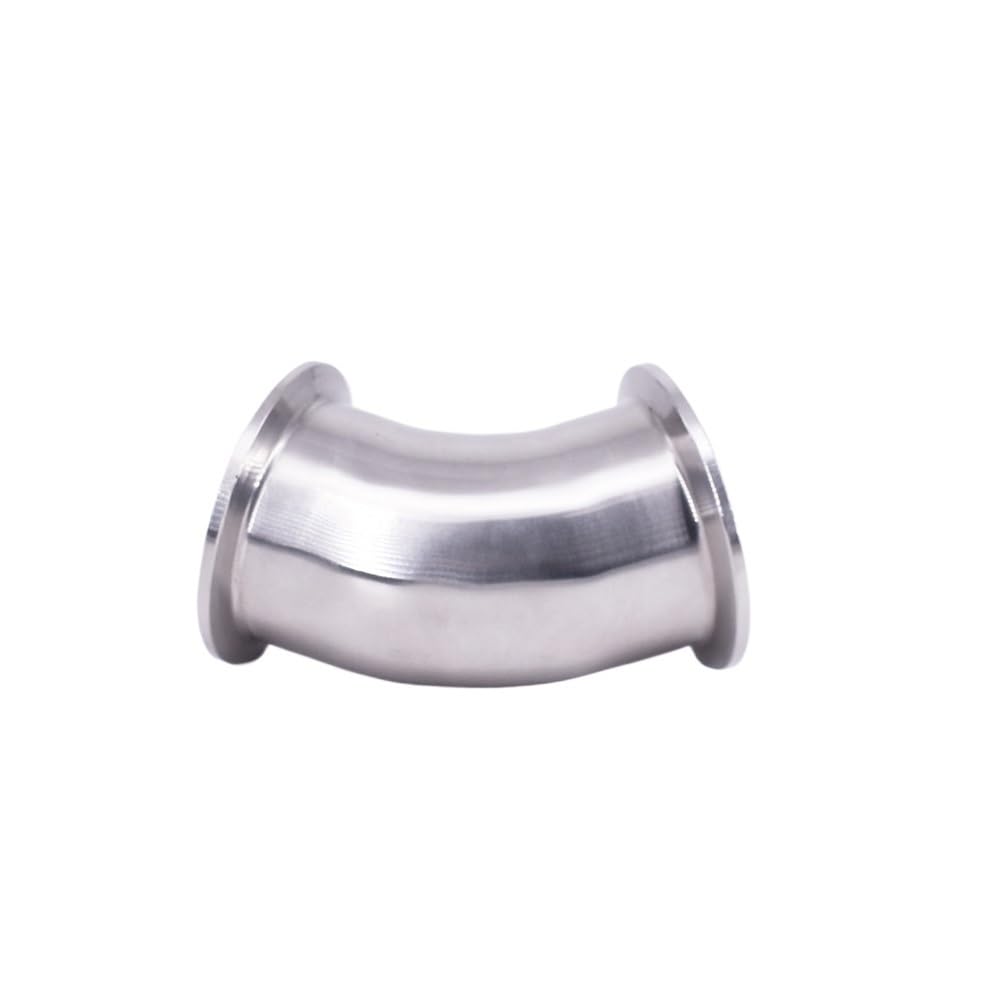 1PC 1.5" 2" 2.5" 3" 3.5" 4" Tri Clamp 45 Degree Elbow SUS304 Stainless Sanitary Pipe Fitting Connector(57mm OD K77.5mm)