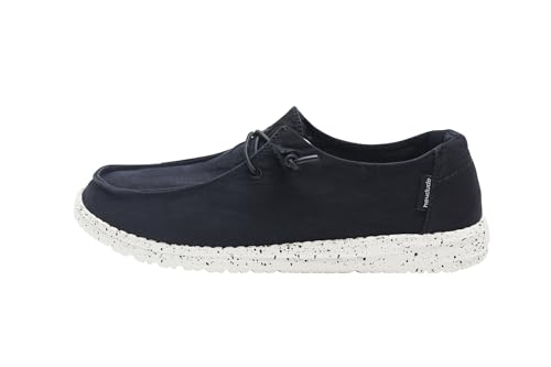 Image of HEYDUDE Girl's Youth Wendy Garden Floral Slip On Shoe | Skyway Blue /Multi | Lightweight Loafer with Elastic Laces