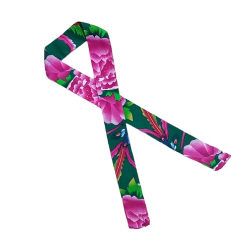 Funny Floral Ribbon New Year Party Dress up Festival Stage Shows Northeast New Year Skinny Scarf Headdress