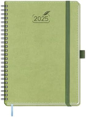 BEZEND Agenda 2023 Semanal A5 Con Horas Tapa Dura De Cuero PU [Lavanda] Planner 2023 Con Papel
