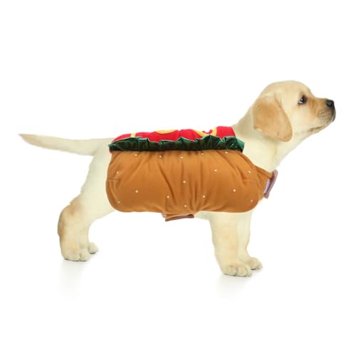 Disfraz para perro Hot Dog talla XS cómodo y elástico miniatura 6