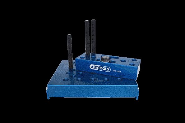 Support universel pour presse KS TOOLS pour bloquer les pièces instables