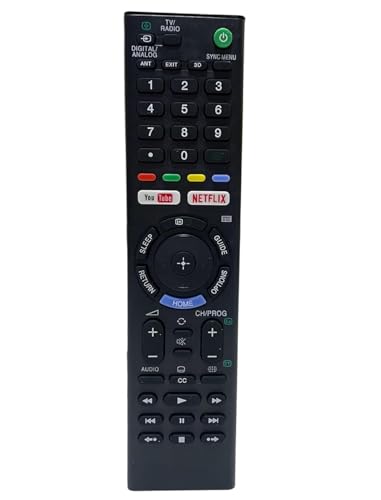 Image of Original Sony Bravia Smart TV Remote Control Compatible with LCD LED OLED QLED 4K Ultra HD Models Universal Replacement Remote with YouTube and Netflix Shortcut Buttons for Sony Android TVs