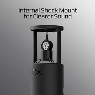 HyperX SoloCast 2, Microfono Usb-C Condensatore per Gaming, Streaming, Podcast, Compatibile Con Pc, Mac e Bracci Filettati, Controllo Con Software Ngenuity, Plug-and-Play, Audio Chiaro, Nero