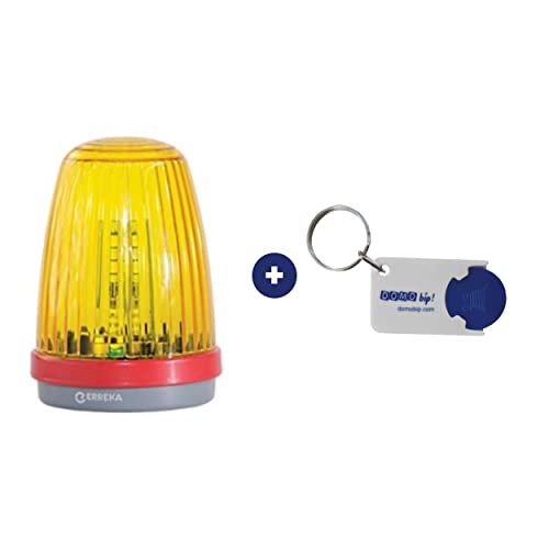 Luz de señalización puerta amarilla Erreka Lumi + 1 llavero Domobip