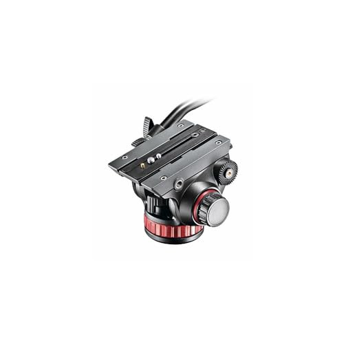 Image of Manfrotto Video Head with Flat Base, Video Head for Compact Video Cameras and DSLR Cameras, for Filming, Videography, Content Creation, Vlogging, Live Streaming