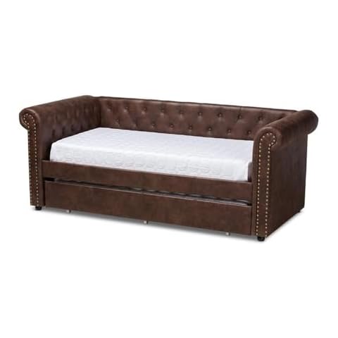 Baxton Studio Mabelle Daybed with Trundle Cover