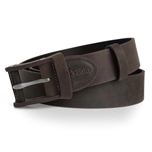 PEGAI Distressed Leather Belt for Men | Rustic Minimalist Handcrafted Leather Belt | Boone3