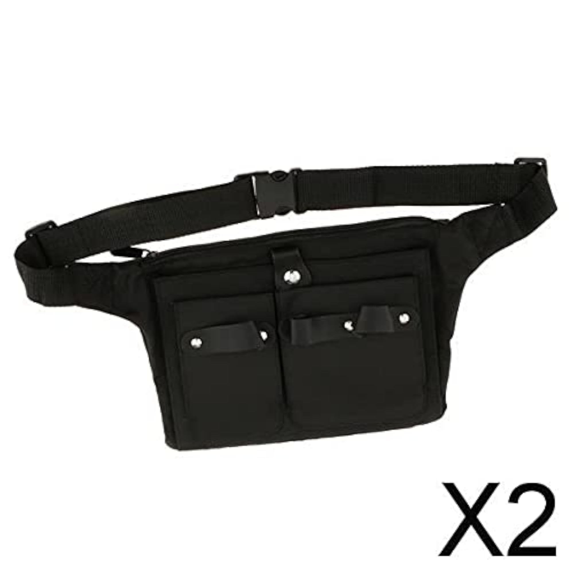2xCanvas Salon Hairdressing Tools Belt Bag Scissors Combs Holder Pouch