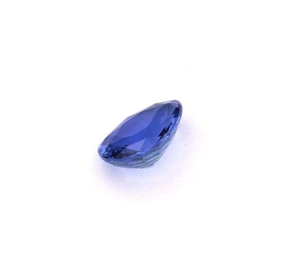 Saphir bleu naturel de septembre en poire, cadeau d'anniversaire idéal