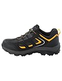 Jack Wolfskin Unisex Vojo Texapore Low K Walking-Schuh, Black/Burly Yellow, 39 EU