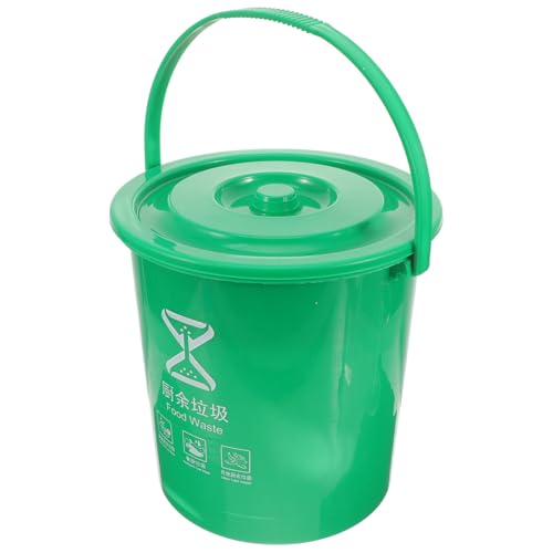 Caneca Plástica de Cocina con Tapa y Filtro para Desechos