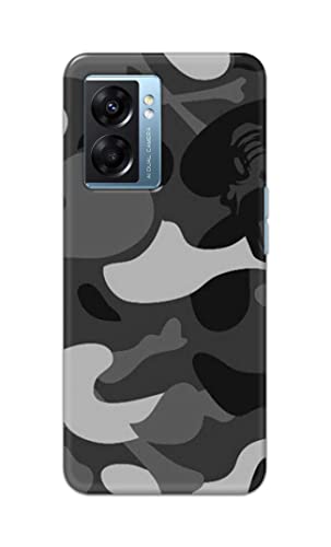 Image of Printed Hard Back Cover Case for Oppo A57 5G | Oppo A77 5G Back Cover (Army Pattern) -702
