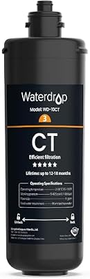 Waterdrop WD-10CT Under Sink Water Filter, Replacement for Waterdrop TSA & TSB 3-stage Under Sink Water Filter System
