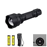 Antorcha IR 940nm: La antorcha infrarroja puede emitir luz infrarroja con una longitud de onda de 940 nm, puede extender el rango visible de visión nocturna, adecuada para gafas de visión nocturna, NVS, NVG DIY, cámara con filtro no infrarrojo, etc., no como una linterna LED normal, porque la luz infrarroja puede no puede ser visto directamente por los ojos humanos, solo se muestra un tenue resplandor rojo.