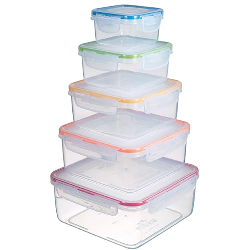 LocknLock PP Classic Vorratsdosen Set 5tlg., 180 ml, 410 ml, 750 ml, 1,2 L,...