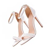 Sandales à talons pour femme – doublure en pu, aspect , semelle en caoutchouc, résistantes et raffinées, pour une plus féminine