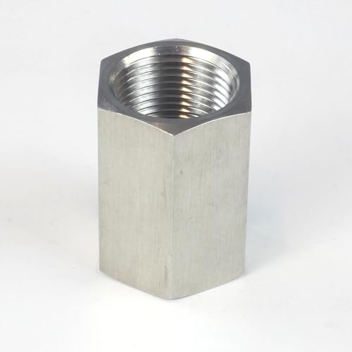 Image of HFS(R) Hex Coupling Coupler 1 /2 inch Female NPT x 1 /2 inch Female NPT Stainless Steel 304