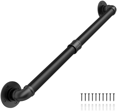 Abiglifty 3FT Pipe Handrail, Hand Rails for Indoor Stairs, Stair ...