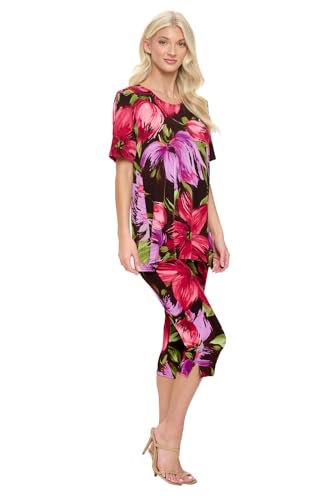 Jostar Capri Pant Set Short Sleeve - 9003BN-SRP1-W4422