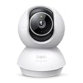 Tapo C230 3K 5MP Telecamera Wi-Fi Interno, Video Sorveglianza, Visione Notturna Avanzata, Rilevamento e Notifiche Intelligenti,Allarme acustico e luminoso integrato, Compatibile con Google e Alexa