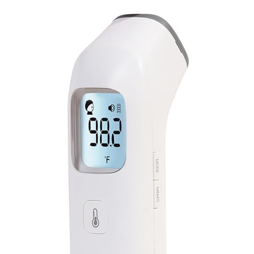 Image of BPL Medical Technologies Accudigit F4 Non Contact Infrared Thermometer - Fast & Accurate Forehead Thermometer for Adults & Kids (White)