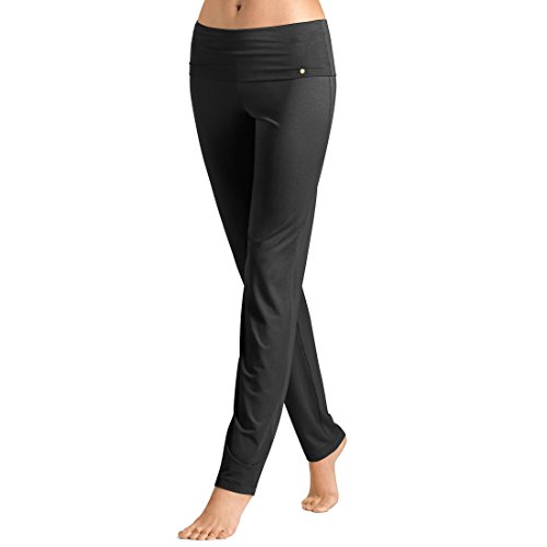 HANRO Damen Sporthose Yoga, Schwarz (black 0019), M Cover