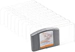 Mcbazel10 Pcs Clear Case Sleeve Protecteur pour Nintendo N64 Jeux Cartridge Boîte de jeu de jeu Protecteur de cas de stockage pour N64 Jeux