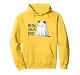 meow i mean boo gatto carino divertente felpa con cappuccio