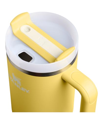 Image of STANLEY Quencher H2.0 Tumbler with Handle and Straw 40 oz | Flowstate 3-Position Lid | Cup Holder Compatible for Travel | Insulated Stainless Steel Cup | BPA-Free | Daffodil