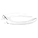 Centoco 500STSCCSS-001 Plastic Elongated Toilet Seat with Open Front, White, Black