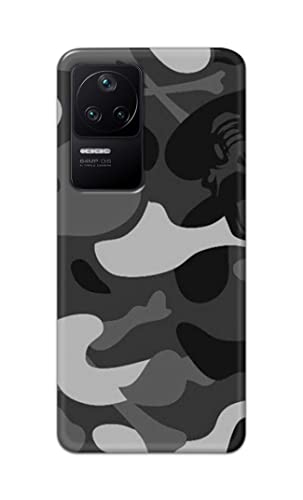 Image of Printed Hard Back Cover Case for Mi Poco F4 5G Back Cover (Army Pattern) -702