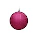 Vickerman 485378 - 6" Fuchsia Sequin Ball Christmas Christmas Tree Ornament (4 pack) (N591570DQ)