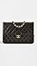 CHANEL Women's Pre-Loved Chanel Black Lambskin Ex 10
