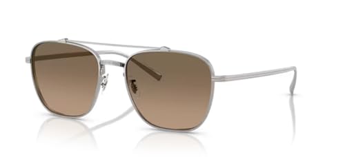 Oliver Peoples 0OV1349ST Avison 5036GN Silver/Sandstone Gradient Polarized Square Men's Sunglasses