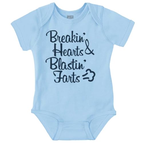 Breakin Hearts Blastin Funny Silly Baby Romper Boys or Girls
