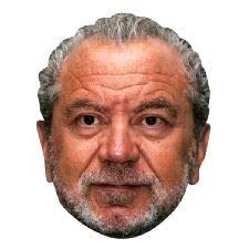 FoxyPrinting ALAN SUGAR Celebrity Cardboard Party Face Mask
