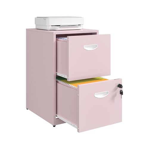 2 Drawer File Cabinet with Lock, Metal File Cabinets for Home Off...