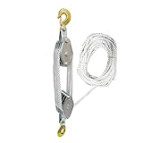 Minimiseur d'effort : augmentez votre productivité avec le système de poulie Block and Tackle ; témoignez des avantages en matière d'économie de travail de son taux d'amélioration de 5 : 1 qui vous permet de des objets lourds avec seulement une fraction de la force requise, vous permettant ainsi d'économiser du temps et des efforts.