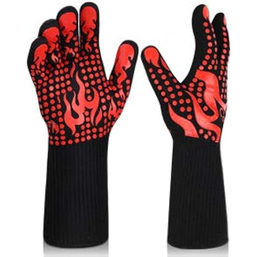BBQ Gloves - Heat Resistant Grilling Mitts