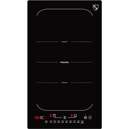 K&H 2 Burner Double Dual 24 Inch Induction ULTRA SLIM Electric Stove Top Ceramic Cooktop White 120V 1800W IN-DD18-120S product thumbnail 16