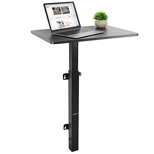 Mount-It! Height Adjustable Wall Mounted Workstation | Sit Stand Floating Computer Desk