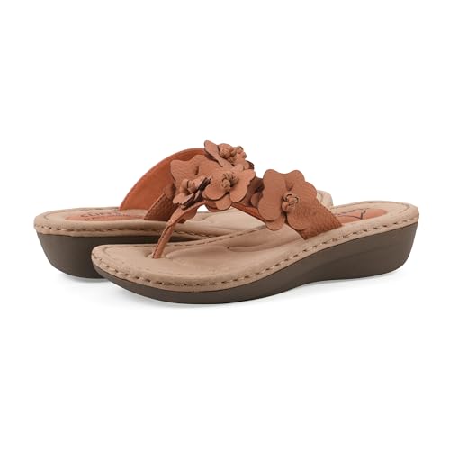 Image of Cliffs by White Mountain Women's Cushioned Cassilia Floral Sandal