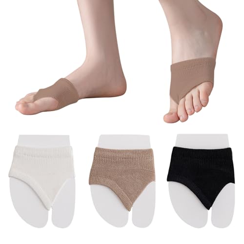 Image of SooGree 6 Pairs Toe Topper Socks Women Invisible Socks Toe Cover Liner Half Socks Seamless Non-Slip Toe Half Socks