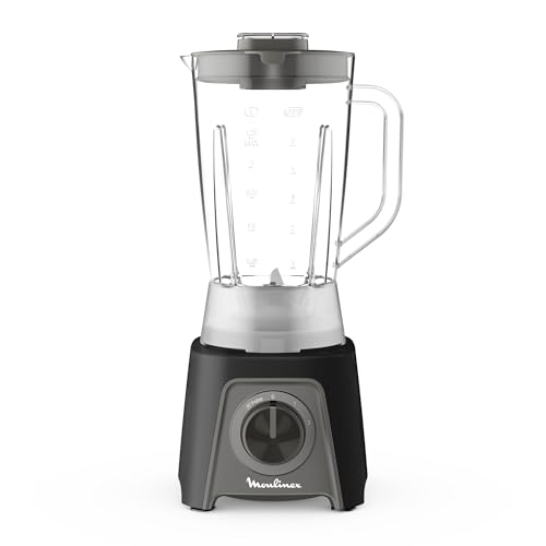 Moulinex Blendeo+, Frullatore da 1.5L con Lame Zelkrom e Smart Lock, Potenza di 450W, con 2 Velocità, Raffreddamento ad Aria, LM2C08F0 - Immagine 1