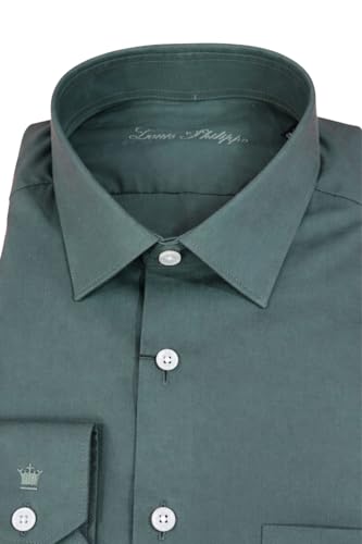 Image of Louis Philippe Men's Slim Fit Easy to Iron Everyday wear Premium Cotton Full Sleeve Solid Formal Shirt