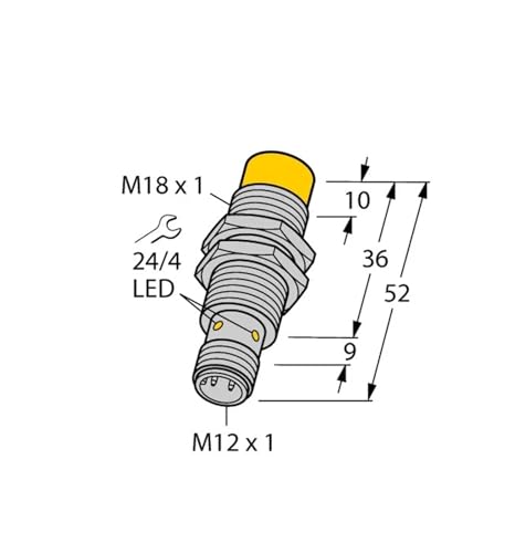 Capteur inductif NI8-M18-AD4X-H1141 détection précise DC 2-wire