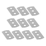 PRETYZOOM 10 Stück Sampler Cutter Ersatzklinge aus Edelstahl mit 3 Löchern